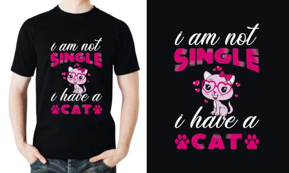 Cat Graphic T Shirt Design