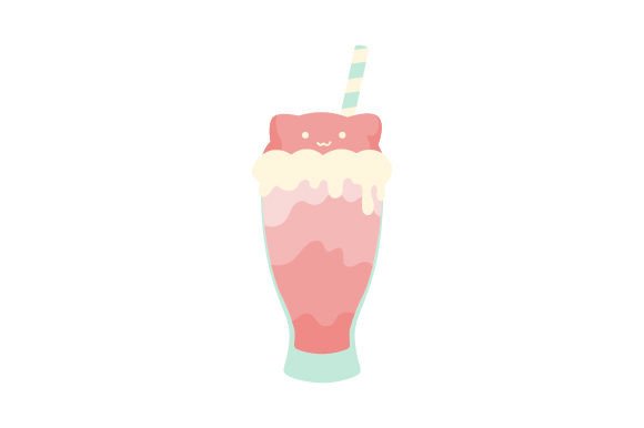Cat Milkshake Embroidery Design