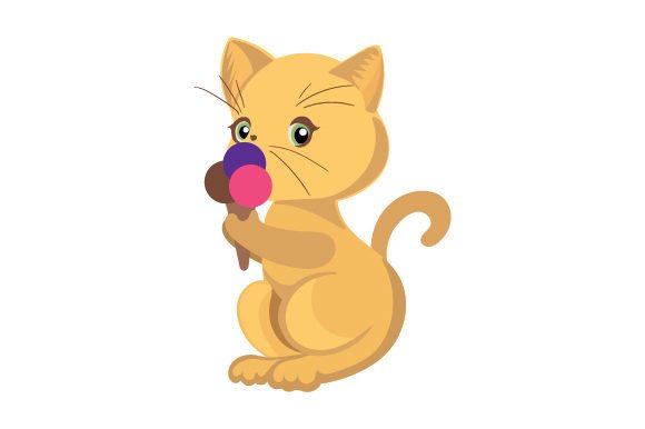Cat with Ice Ceam