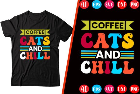 Coffee Cat T-shirt Design
