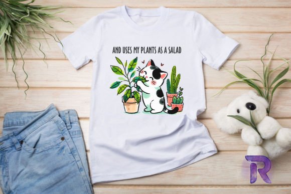 Salad Loving Cat Quirk Sublimation