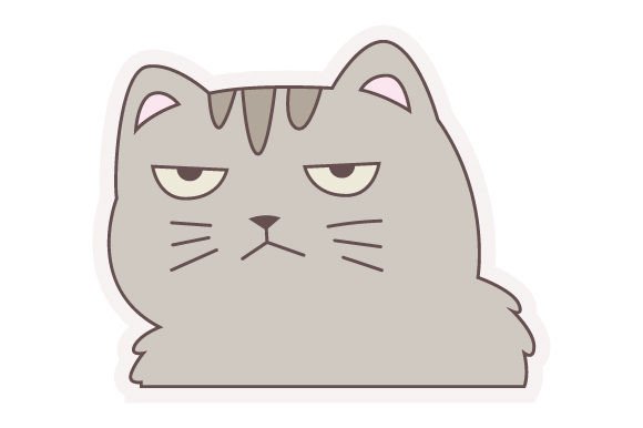 Unamused Cat Sticker Review