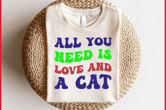 Unique Retro CAT T-shirt Design, All Y