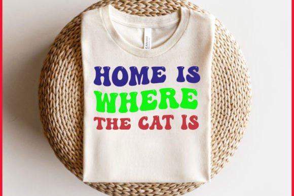 Unique Retro CAT T-shirt Design, Home