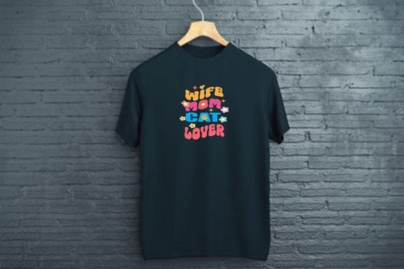 WIFE MOM CAT LOVER – CAT MAMA RETRO